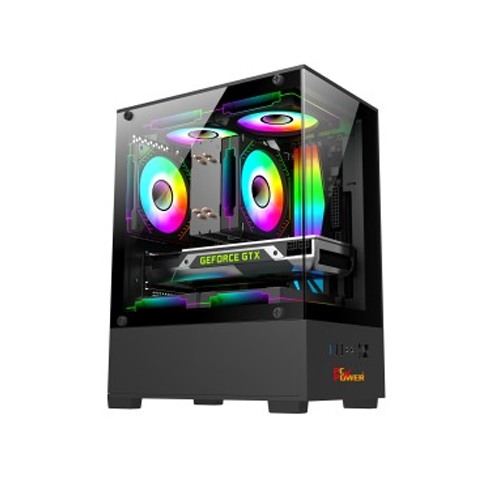 PC POWER RIVER VIEW BK 5 ARGB FAN GAMING CASING