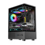 PC Power Vertical X2 5 ARGB Infinity Fans Case Black