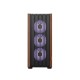 PC POWER PP-GS680 WOOD MESH BK Casing With 4 FANS