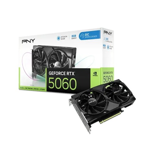 PNY GeForce RTX 5060 8GB OC Dual Fan Graphics Card (bundle with pc )