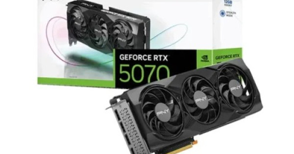 PNY GeForce RTX 5070 OC 12GB GDDR7 Triple Fan Graphics Card