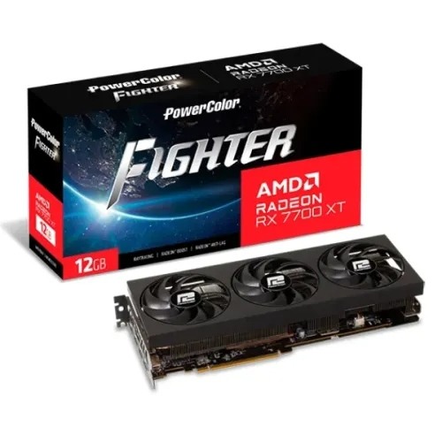 PowerColor Fighter AMD Radeon RX 7700 XT 12GB GDDR6 Graphics Card