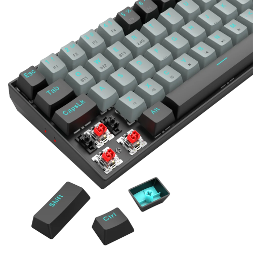 Redragon K662 Grey-Black Gwern No-Backlit Dual Mode Mechanical Keyboard