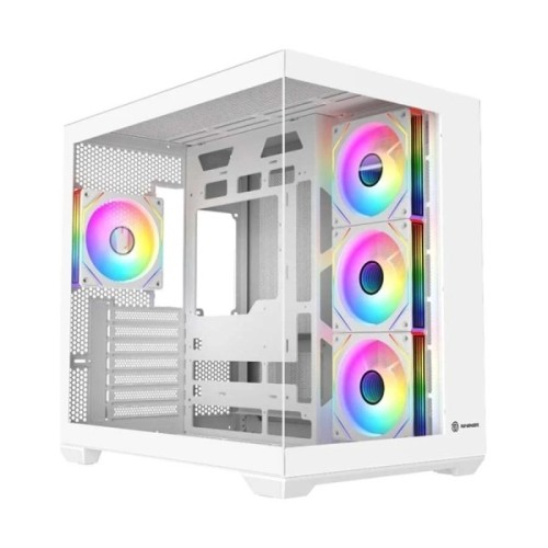 Revenger AIR SPACE BTF 4 ARGB Infinity Fan ATX White Gaming Casing