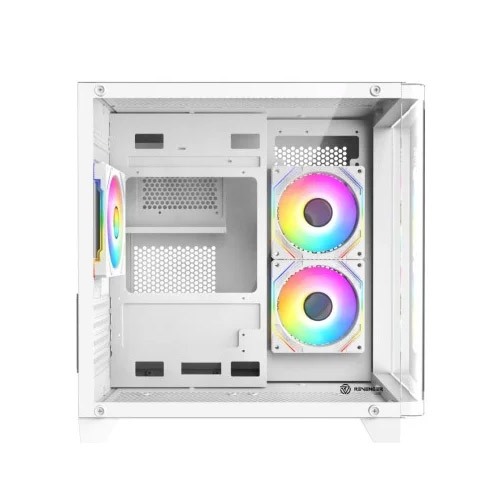 Revenger Air Tank Mini ARGB Infinity Fan White Gaming Casing (Tempered Glass Curved Window)