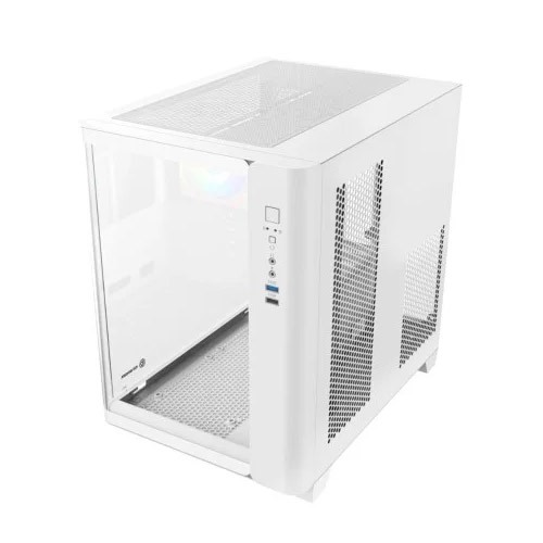 Revenger Air Tank Mini ARGB Infinity Fan White Gaming Casing (Tempered Glass Curved Window)