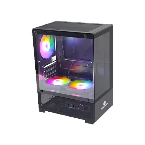 Revenger Ice Cool Mini Micro ATX Gaming Casing Controlled by Switch Black