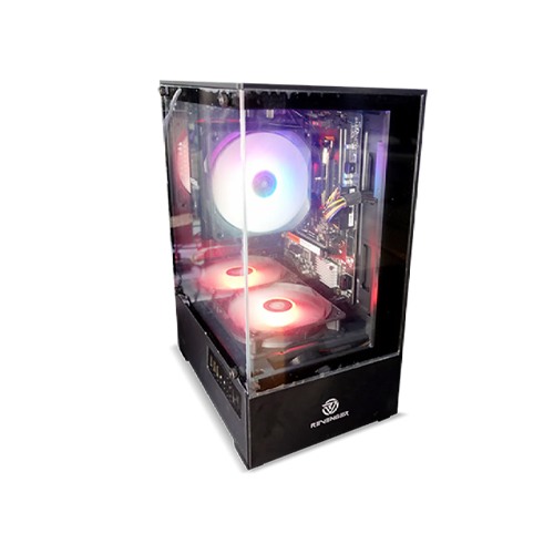 Revenger Ice Cool Mini Micro ATX Gaming Casing Controlled by Switch Black