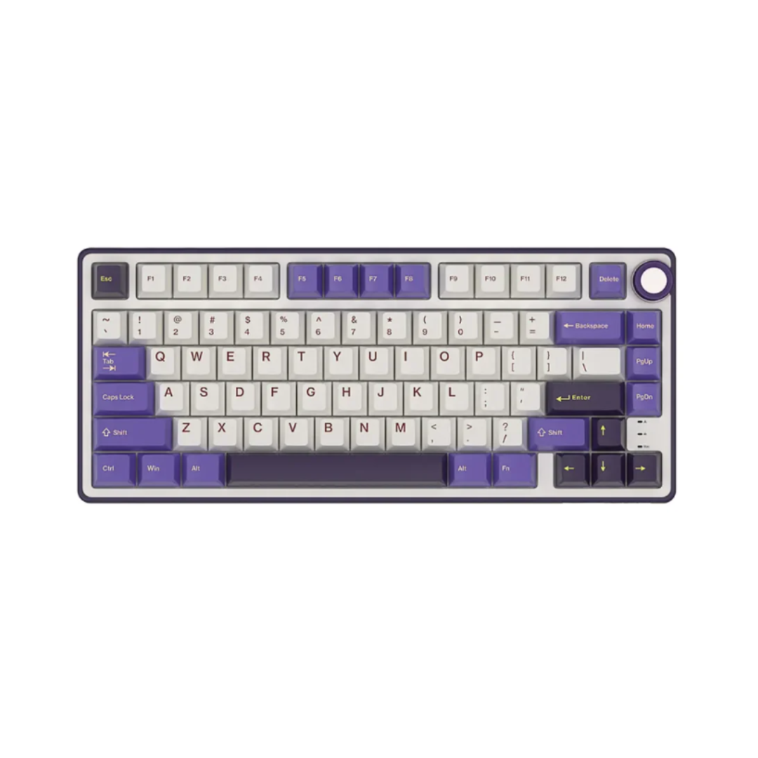 RoyalKludge RK ROYAL KLUDGE R75 Wired Mechanical Keyboard (White-Green)