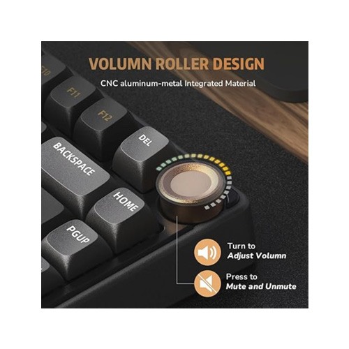 ROYAL KLUDGE RK R75 Hot-Swappable RGB Phantom Mechanical Keyboard Wired