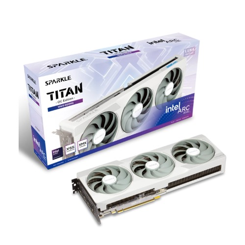 Sparkle B580 TITAN LUNA OC 12GB DDR6 White Edition Graphics Card