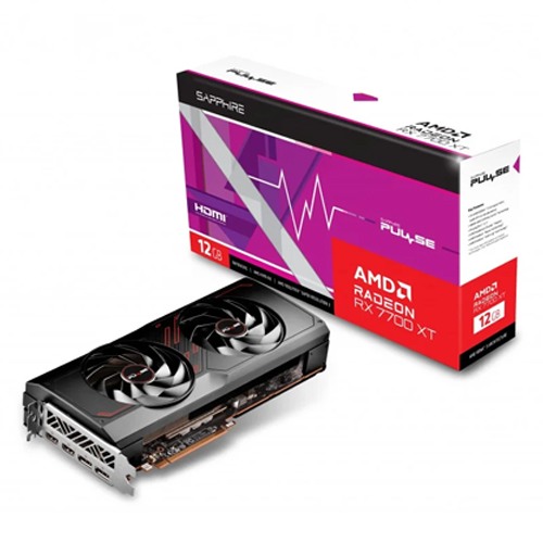 SAPPHIRE Pulse AMD Radeon RX 7700 XT 12GB GDDR6 Gaming Graphics Card