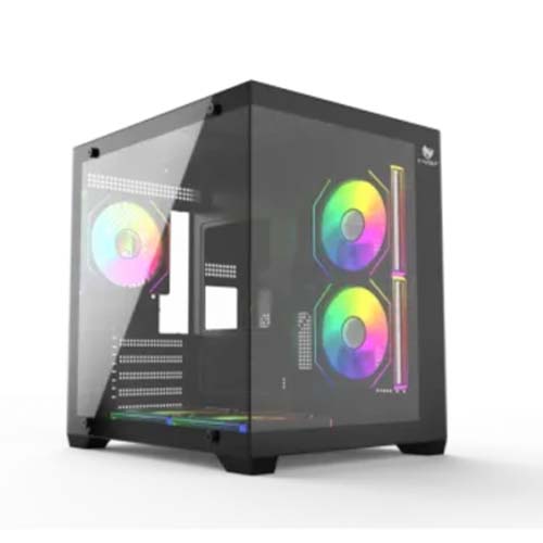 T-Wolf Mystery Box NV X5 Infinity ARGB M-ATX Mid Tower Gaming Casing