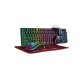 T-WOLF TF400 4 In 1 Rainbow Gamers Keyboard Mouse Mousepad And Headphones Combo