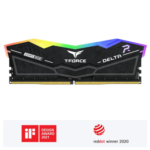 TEAM T-FORCE DELTA RGB BLACK 32GB DDR5 6000MHz Desktop Ram