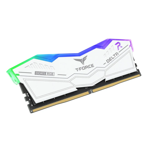 TEAM T-FORCE DELTA RGB WHITE 16GB DDR5 6000MHz CL38 Desktop Ram