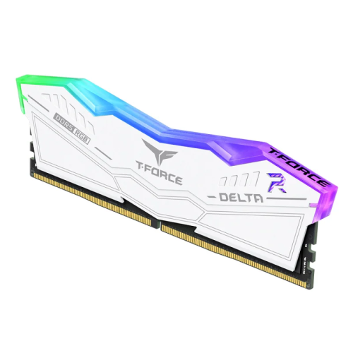 TEAM T-FORCE DELTA RGB WHITE 16GB DDR5 6000MHz CL38 Desktop Ram