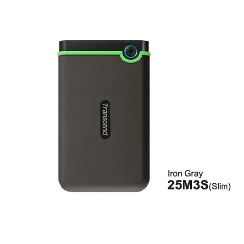 Transcend 1TB StoreJet 25M3S Portable Hard Disk Drive (HDD) Military Green Slim