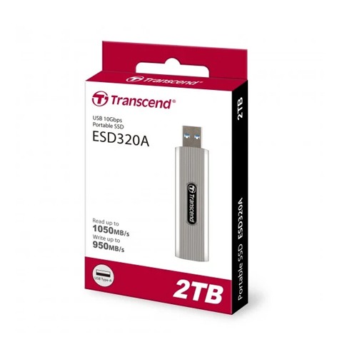 TRANSCEND ESD320A 2TB Portable SSD GRAY