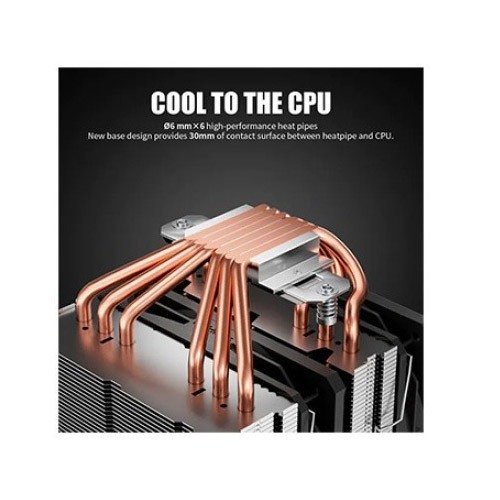 UpHere D6SEC ARGB CPU Air Cooler (Black)