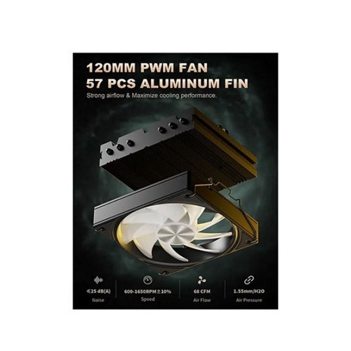 UpHere H85KC6 ARGB CPU Air Cooler (Black)