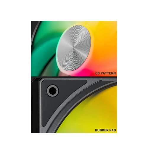 UpHere U3KC1 120mm ARGB Casing Fan (Black)