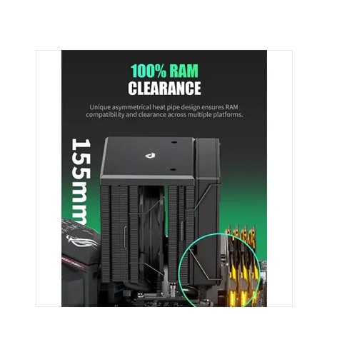 UpHere UE2KC6 ARGB CPU Air Cooler - Black