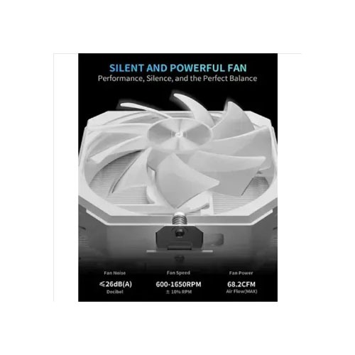 upHere UP1 Elite TC4C ARGB CPU Air Cooler - White