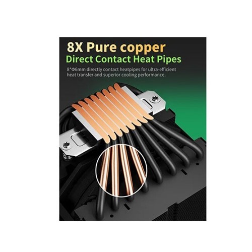 UpHere UP2KC8C ARGB CPU Air Cooler (Black)