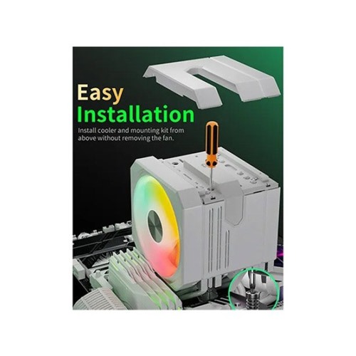 UpHere UP2TC8C ARGB CPU Air Cooler (White)