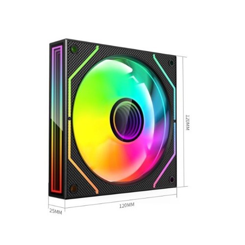 Value-Top CR10-1236ARGB 12CM Infinite Mirror ARGB Fan Kit (Black Color)