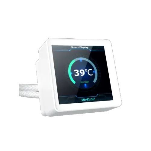 Xigmatek Connect 360 Arctic 360mm ARGB Liquid CPU Cooler White with Digital Display