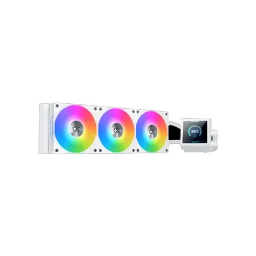 Xigmatek Connect 360 Arctic 360mm ARGB Liquid CPU Cooler White with Digital Display
