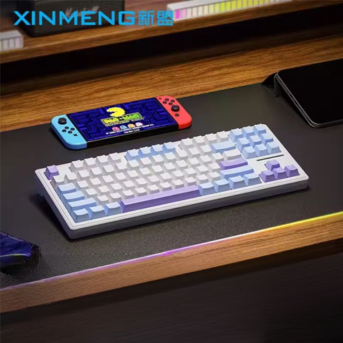 XINMENG M87 PRO Tri-Mode Wireless Gasket RGB Hot swappable Mechanical Keyboard XINMENG M87 PRO Tri-Mode Wireless Gasket RGB Hot swappable Mechanical Keyboard