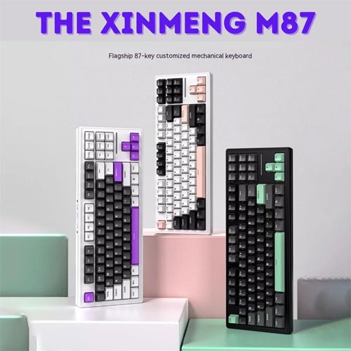 XINMENG M87 Wired Gasket RGB Hotswappable Mechanical Keyboard XINMENG M87 Wired Gasket RGB Hotswappable Mechanical Keyboard