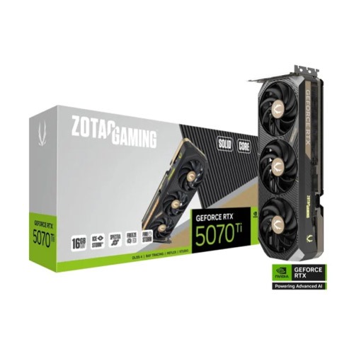 ZOTAC GAMING GeForce RTX 5070 TI SOLID CORE 16GB GDDR7 Graphics Card