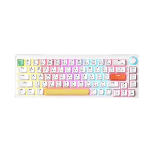 Zifriend AG68 67 Keys Hot-Swappable Rainbow Bcaklit Gasket Structure Gaming Mechanical Keyboard