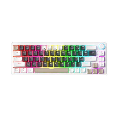 Zifriend AG68 67 Keys Hot-Swappable Rainbow Bcaklit Gasket Structure Gaming Mechanical Keyboard