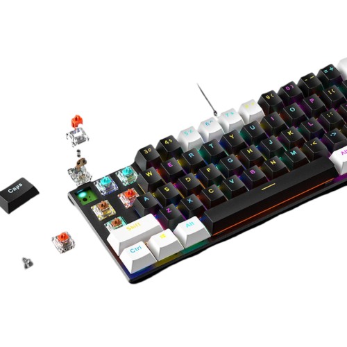 Zifriend BD61S 61Keys Red Blue Brown Switch RGB lighting Mechanical keyboard