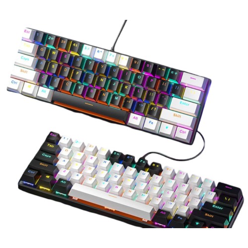 Zifriend BD61S 61Keys Red Blue Brown Switch RGB lighting Mechanical keyboard