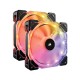 Corsair HD140 RGB Case Fan 2pack Combo