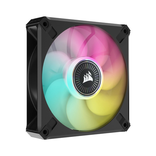 Corsair iCUE ML120 RGB ELITE Premium 120mm PWM Magnetic Levitation Triple Fan Kit with iCUE Lighting Node CORE