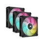 Corsair iCUE ML120 RGB ELITE Premium 120mm PWM Magnetic Levitation Triple Fan Kit with iCUE Lighting Node CORE