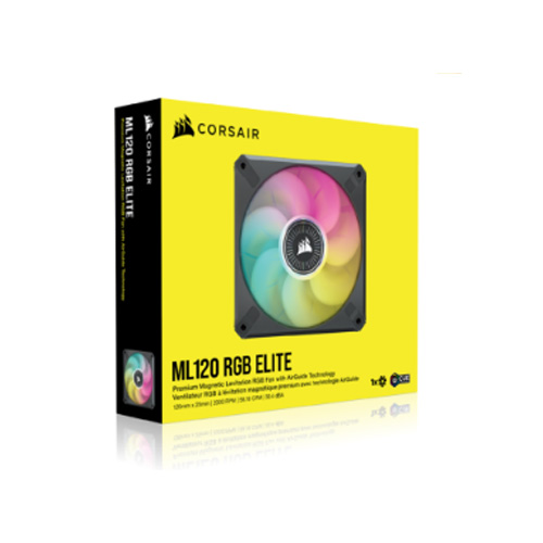 Corsair iCUE ML120 RGB ELITE Premium 120mm PWM Magnetic Levitation Fan -Single Pack