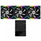 Lian Li UNI FAN SL120 120mm RGB Black Cooling Fan (3 Fan Pack)