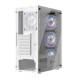 Revenger SHOCKWAVE Mid Tower ATX RGB Gaming Case (White)