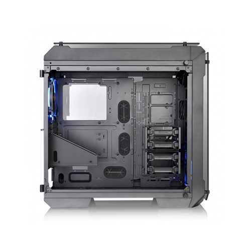 Thermaltake View 71 TG 4x Tempered Glass Side Window, Blue LED Full Tower Black Desktop Case