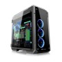 Thermaltake View 71 TG 4x Tempered Glass Side Window, Blue LED Full Tower Black Desktop Case