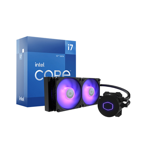 INTEL CORE I7-12700K PROCESSOR & MASTERLIQUID ML240L V2 CPU COOLER Combo