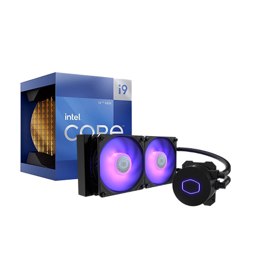 INTEL CORE I9-12900K PROCESSOR & COOLER MASTER MASTERLIQUID ML240L V2 CPU COOLER